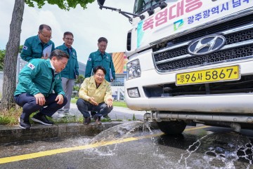 강기정 광주시장, 폭염대비 현장점검