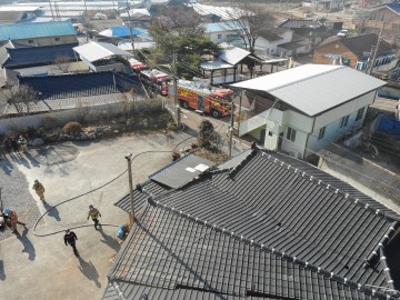 김천소방서, 드론 활용으로 안전한 화재진압