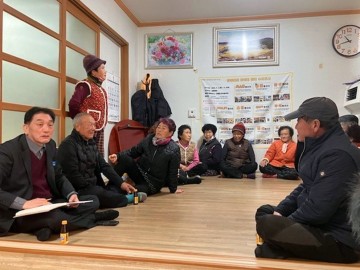 장흥군 장동면, 20개 마을 경로당 순회  