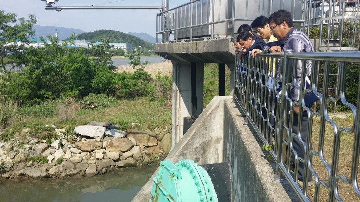 김충관 제2부시장, 배수펌프장 실제가동 점검