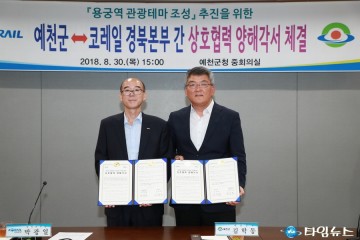 예천군, 명품 테마 관광지 조성을 위해 힘 모은다!