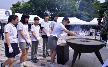 여수시민들 63회 현충일 추념식서 순국선열 희생정신 기려