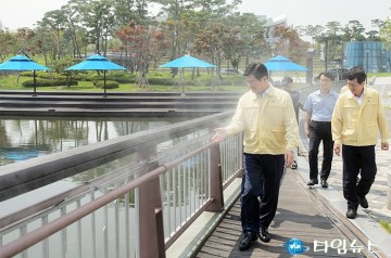 이춘희 세종시장, 폭염 대응 현장 점검