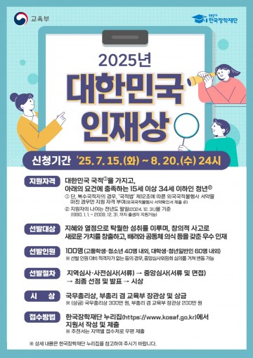 청년 인재 찾는다…광주시, 인재상 후보 공모 