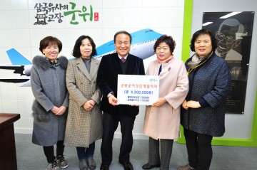 군위군, 2020년 군위군여성단체협의회 성금 전달