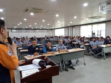광양소방서 중마119, 7월중 의용소방대원 정기교육 실시