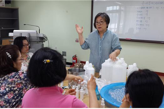 원주 원예치료연구회, 자연 손소독제 제작 기부