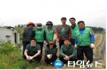 원주시 '지역나눔 고구마 심기'
