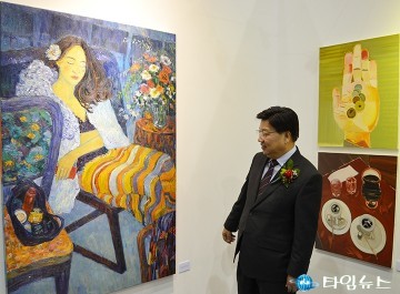 권선택 대전시장, 그림 감상!