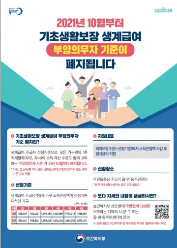 기초생계급여 부양의무자 기준 폐지하는 의성군