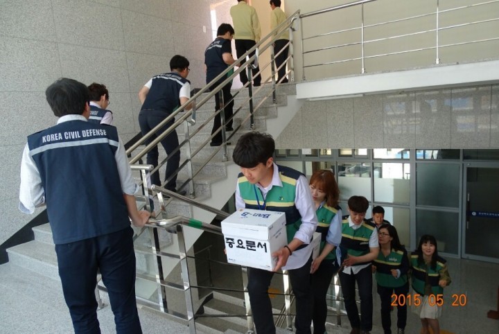 영덕교육지원청, 지진해일 대피 훈련 실시
