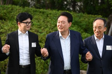 尹대통령·한동훈, 대통령실서 비공개 회동