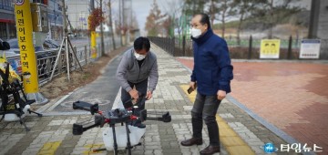 박태춘민주당도의원, 자비와 재능기부로 이어진 코로나19 드론 방역