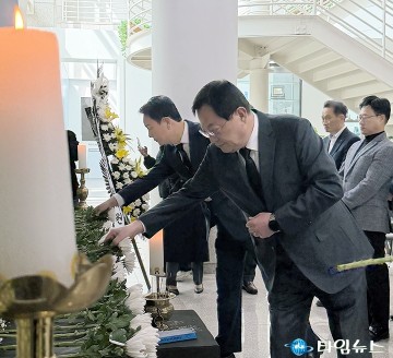 이은권 국민의힘 대전시당위원장, 문평동 화재 조문…“원인 규명 신속해야”