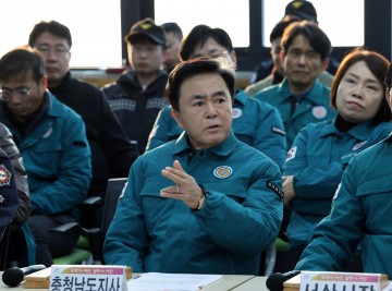 김태흠 충남지사, 서해호 사고 현장 방문
