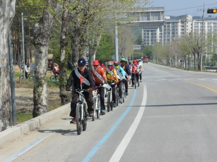 울진 산악자건거 동호회와 함께하는 산불예방 캠페인 실시