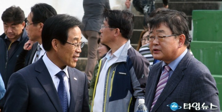 이창섭 국민체육진흥공단 이사장과 박성효 전 국회의원