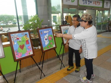 우암동 바르게살기위원회 나라사랑 태극기사랑 그림전시회