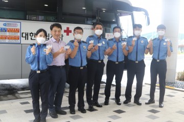 서장부터 순경까지 헌혈 동참, 해양경찰 오블리제 실천‘헌혈왕’보령해경