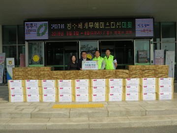 추석명절 사랑 나누기  LG전자 노 조 식료품 후원