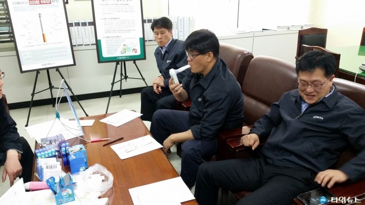 오정보건소, 직장인 대상 이동금연클리닉 운영