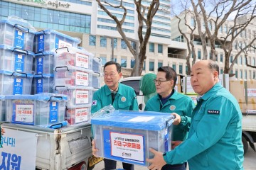 해남군, 산불피해 영덕군에 구호물품 지원 