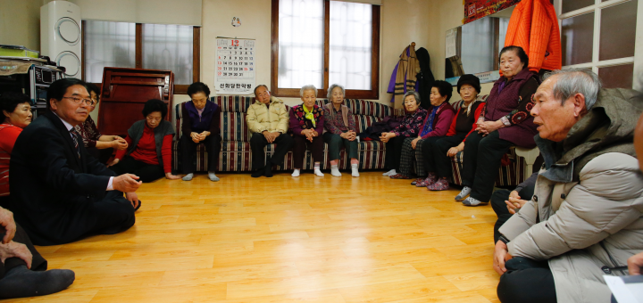 박수범 대덕구청장, 겨울철 경로당 어르신 방문 격려 및 난방시설 점검