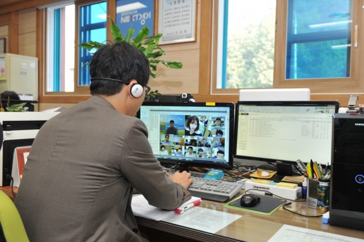 동두천시, 나라e음 PC영상회의로 스마트행정 구현