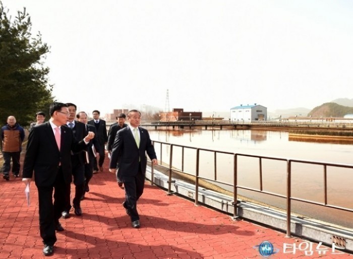 최양식 경주시장 에코물센터 하수처리장 방문