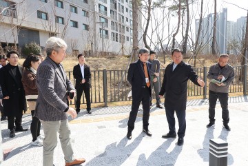 송대윤 대전시의회 의원, 복용초등학교 통학로 안전점검