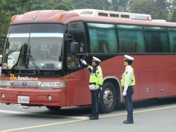 청주 상당서 가을 행락철 전세버스 교통안전 합동현장점검 실시