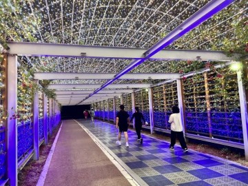 천안축구센터, 산책로에 ‘은하수 별빛 터널’ 조성