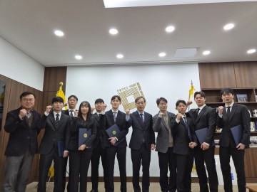 국립한밭대, 2026학년도 학생자치기구 회장단 임명…총학생회장 남강민 당선