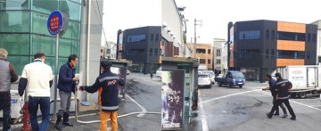 광양소방서 광영119안전센터, 광영상설시장 비상소화전함 훈련 실시