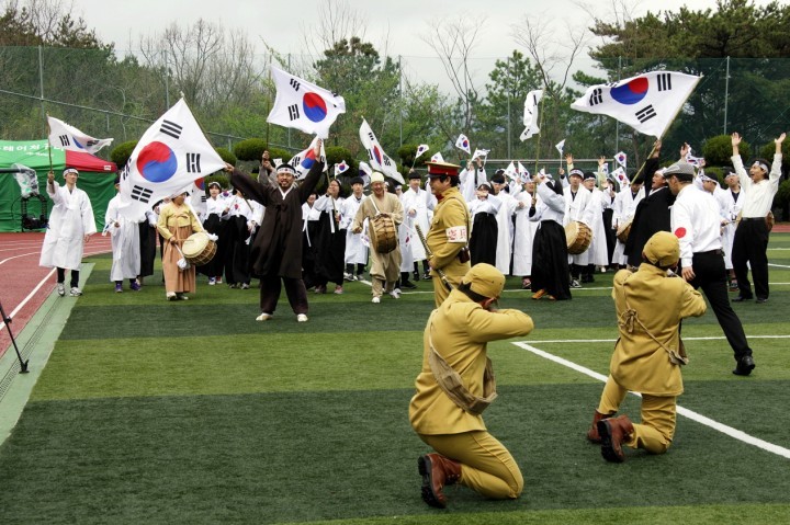 진해구 웅동에서 4.3운동 재현