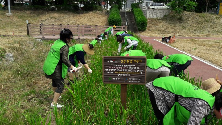 한국건강관리협회 대전충남지부 어머니사랑 봉사단, 메디체크 건강 환경 가꾸기 분촉 및 재식재