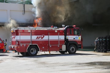 안동시 풍산읍 서안동 고추유통센터 창고 화재 진화