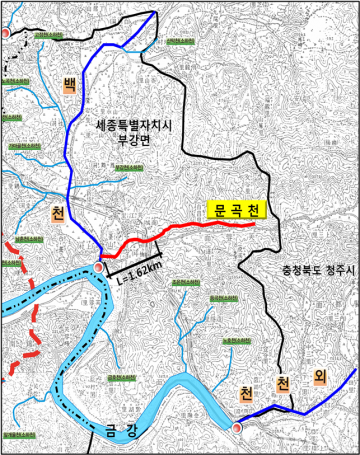 세종시, 문곡천 생태하천 복원사업