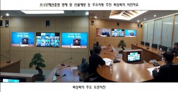 소나무재선충병 확산 차단을 위한 긴급 화상회의 개최