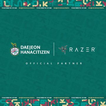 대전하나시티즌, 글로벌 게이밍 브랜드 RAZER KOREA와 후원 협약 체결