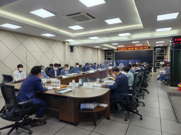 23년 본예산 편성보고회 개최하는 의성군 도시환경국