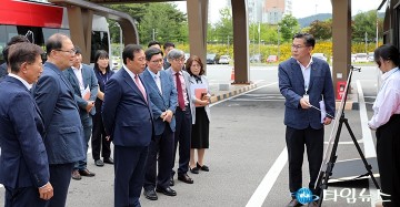 최민호 세종시장, 세종도시교통공사 친환경 인프라 현장 시찰