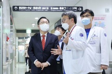 이장우 대전시장, 상급종합병원 비상진료 현장점검