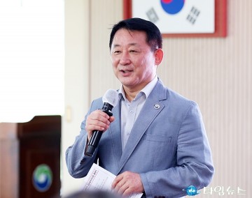 인사말 하는 서철모 서구청장