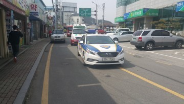 담양소방서 삼계 119안전센터 소방차 길터주기 훈련 