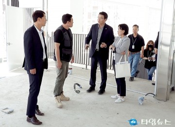 이상래·정명국 대전시의회 의원, 동대전시립도서관 건립 현장점검
