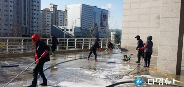 포항시,시설관리공단, 설맞이 시청사 환경정비 실시