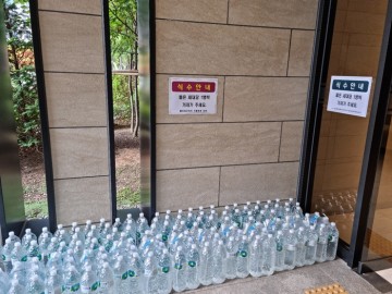 불당동 아파트 지하주차장 화재현장에 ‘온정의 손길’