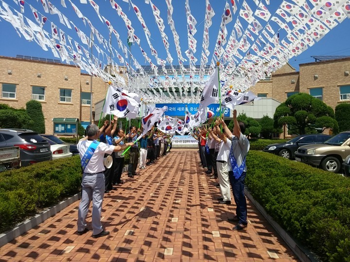 세종시 연서면, 광복 70주년 기념 태극기 달기 운동