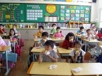 영주시 보건소 8개 초등학교 학생 대상 구강 건강 교육